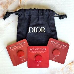 Dior Small Pouch With The Iconic Couture Lipstick Samples NWOB - Drawstring Bag